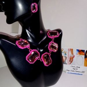The "Pretty In Pink" Stones Jewelry Set!